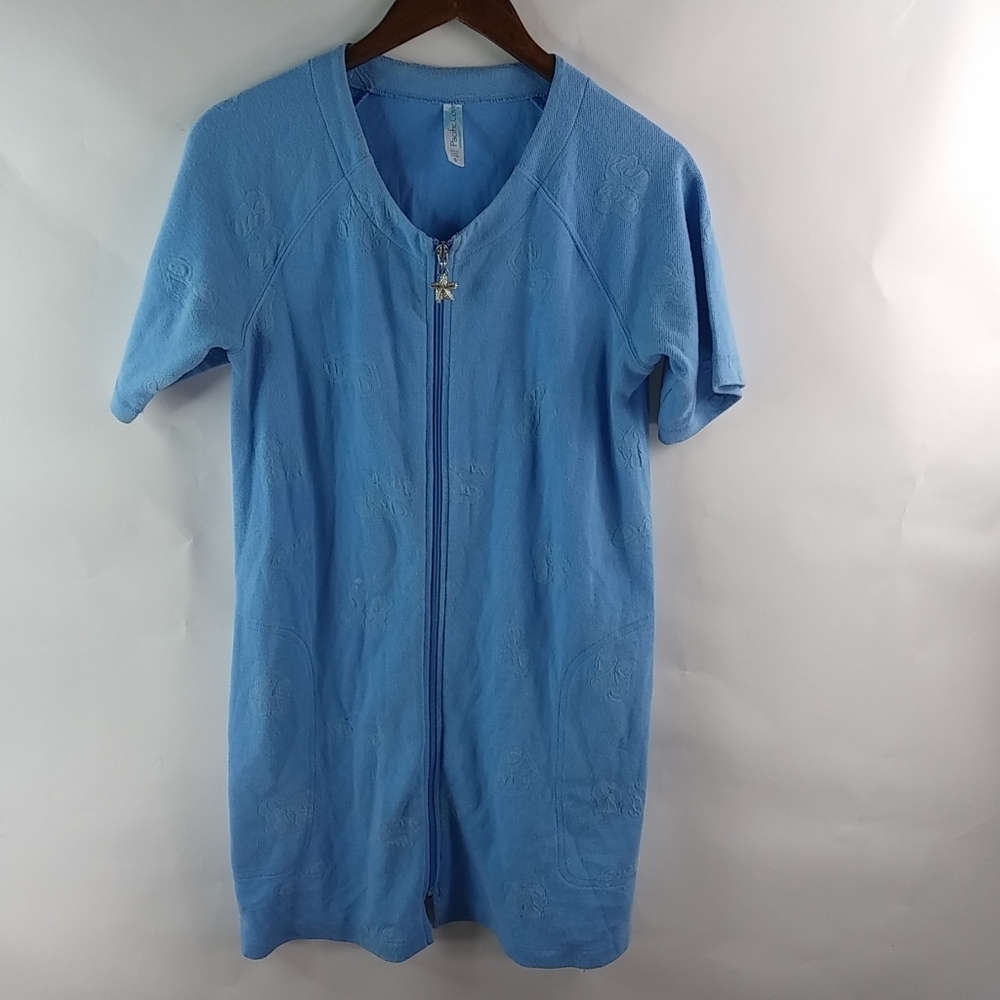 Pacific Cove S Blue Silver Starfish Swim Coverup